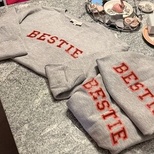 NWT- LOFT- XS - matching human and 2 dog “bestie” sweatshirt